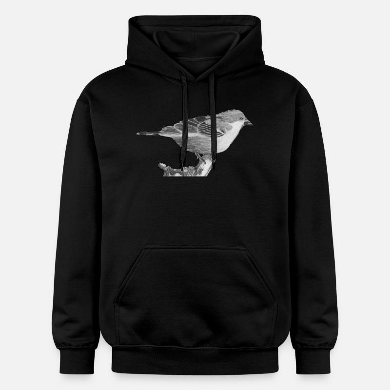 moineau - Sweat à capuche Softstyle® Gildan Unisexe - noir