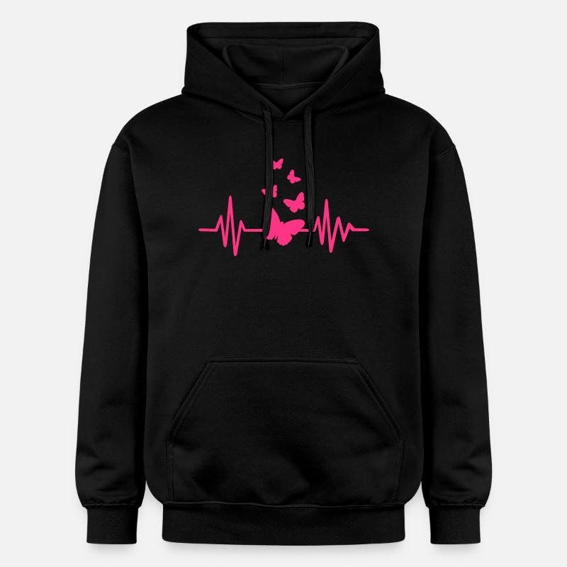 Papillon - Sweat à capuche Softstyle® Gildan Unisexe - noir