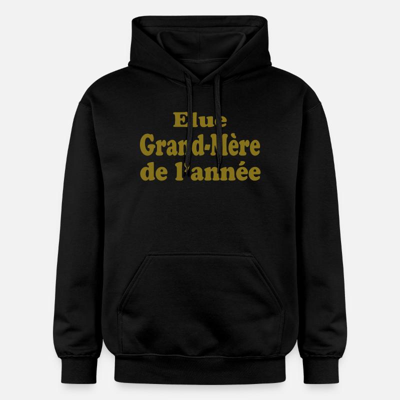 Elue Grand Mère de l'année - Sweat à capuche Softstyle® Gildan Unisexe - noir
