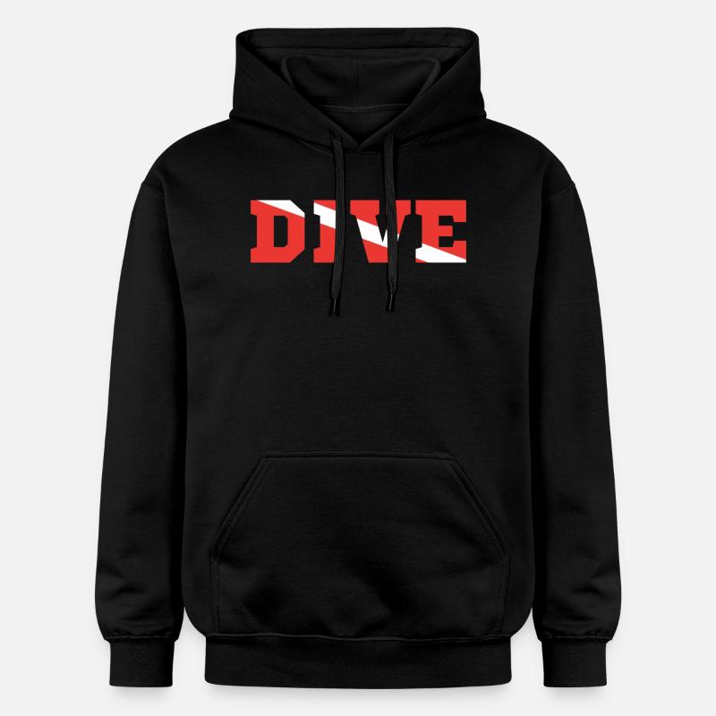 Plongée Plongeur Scuba - Sweat à capuche Softstyle® Gildan Unisexe - noir