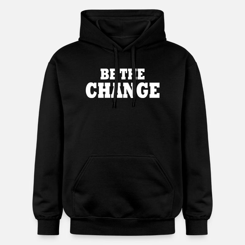 be the change - Sweat à capuche Softstyle® Gildan Unisexe - noir