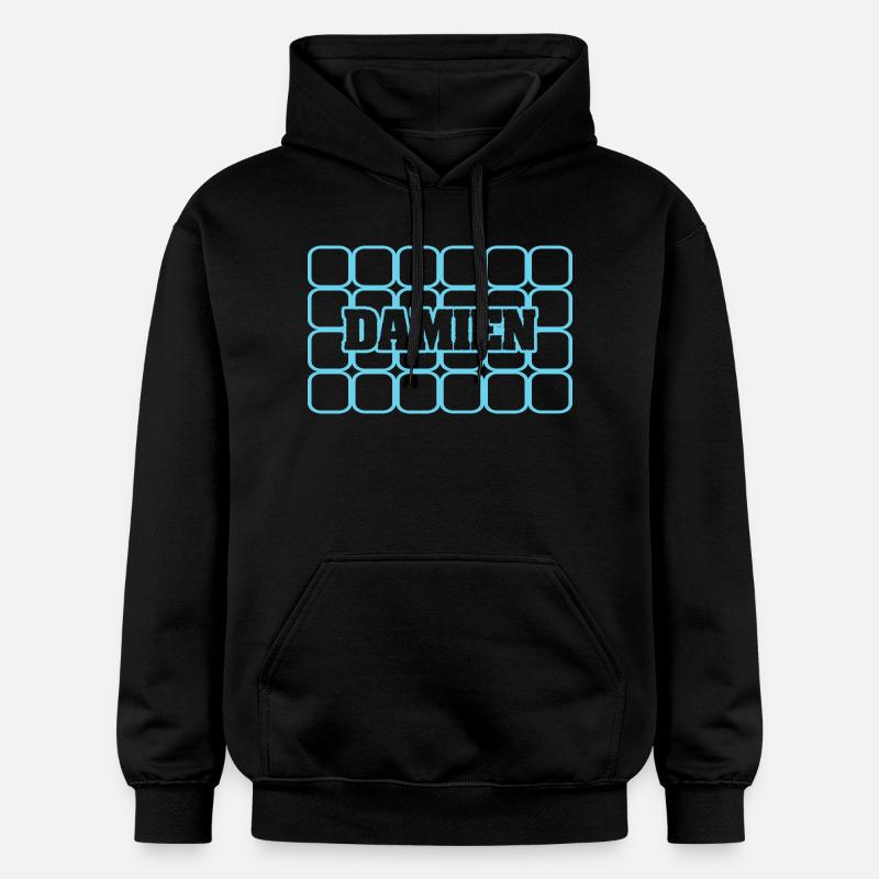 Damien comme nom d’homme - Sweat à capuche Softstyle® Gildan Unisexe - noir