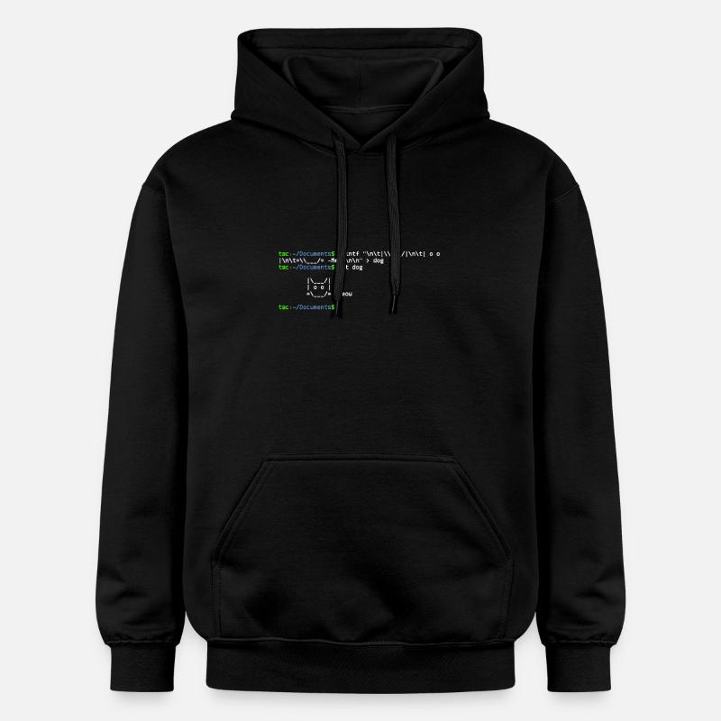 linux shell cat - Sweat à capuche Softstyle® Gildan Unisexe - noir