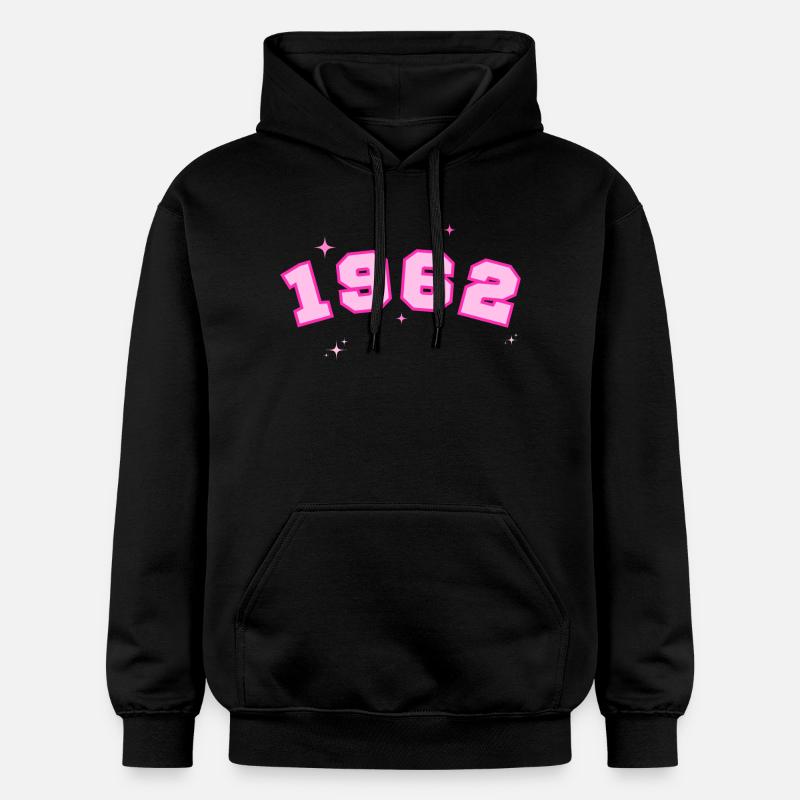 1962 rose étoile - Sweat à capuche Softstyle® Gildan Unisexe - noir