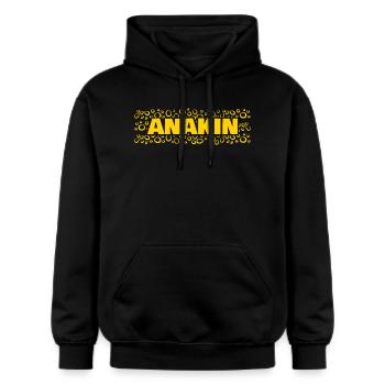 Anakin comme prénom - Sweat à capuche Softstyle® Gildan Unisexe - noir - Devant - Marisol (170cm) & Nik (191cm)