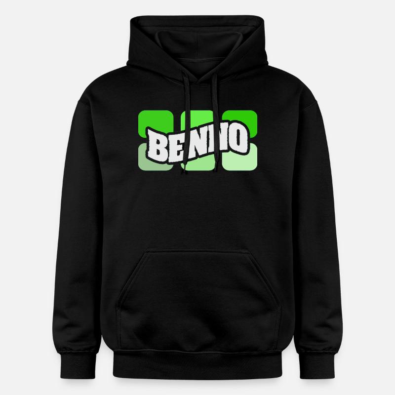 Nom : Benno - Sweat à capuche Softstyle® Gildan Unisexe - noir