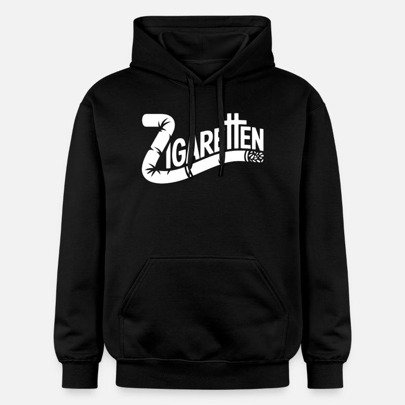 Cigarettes - Mèmes Allemands - Sweat à capuche Softstyle® Gildan Unisexe - noir