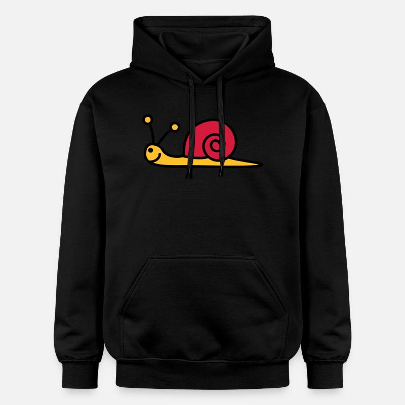 schnecke_3c - Sweat à capuche Softstyle® Gildan Unisexe - noir