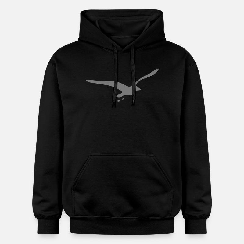 La mouette - Sweat à capuche Softstyle® Gildan Unisexe - noir