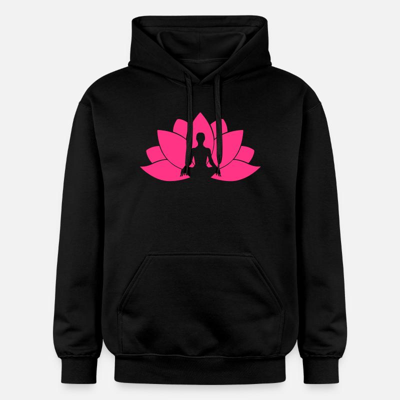 Fleur de lotusr - Sweat à capuche Softstyle® Gildan Unisexe - noir