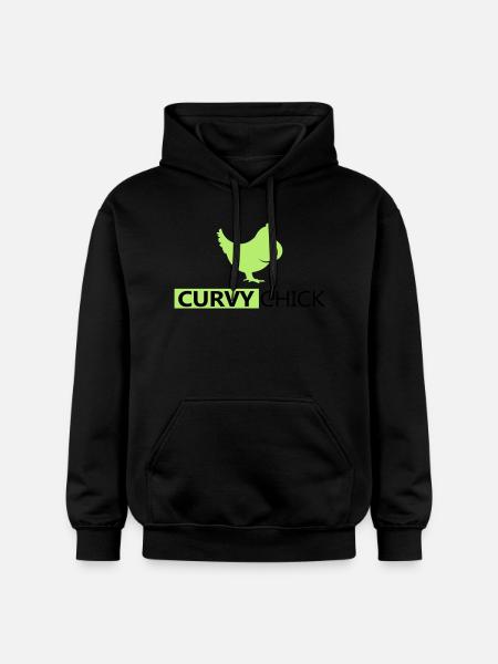 Curvy Chick - Gildan Unisex Softstyle® Midweight Hoodie - black