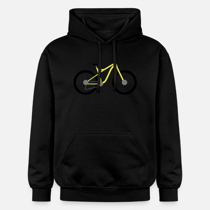 fahrrad - Gildan Unisex Softstyle® Midweight Hoodie - Schwarz