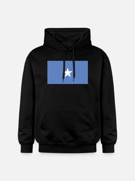 Somalia Flag - Gildan Unisex Softstyle® Midweight Hoodie - black