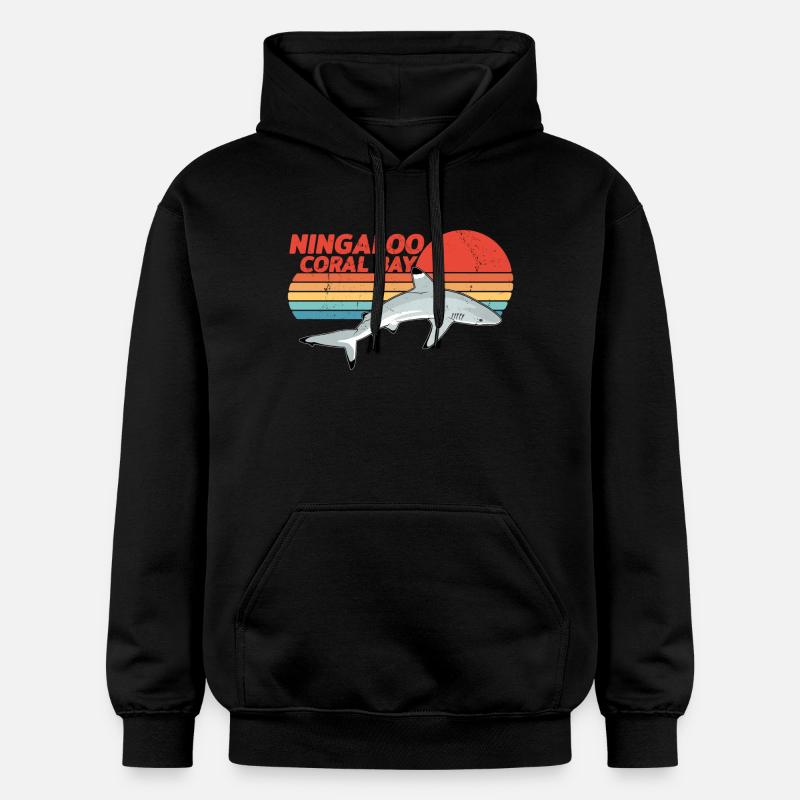 Requin à pointes noires - Sweat à capuche Softstyle® Gildan Unisexe - noir