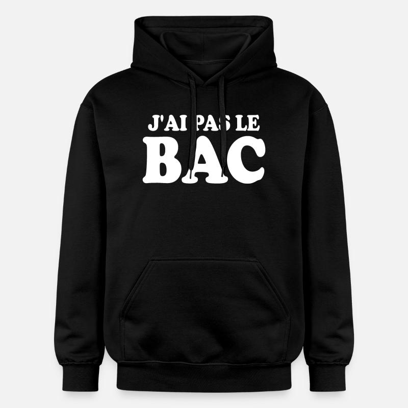j'ai pas le bac - Sweat à capuche Softstyle® Gildan Unisexe - noir
