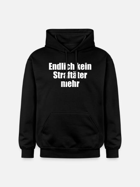 Finally no longer a criminal - Gildan Unisex Softstyle® Midweight Hoodie - black