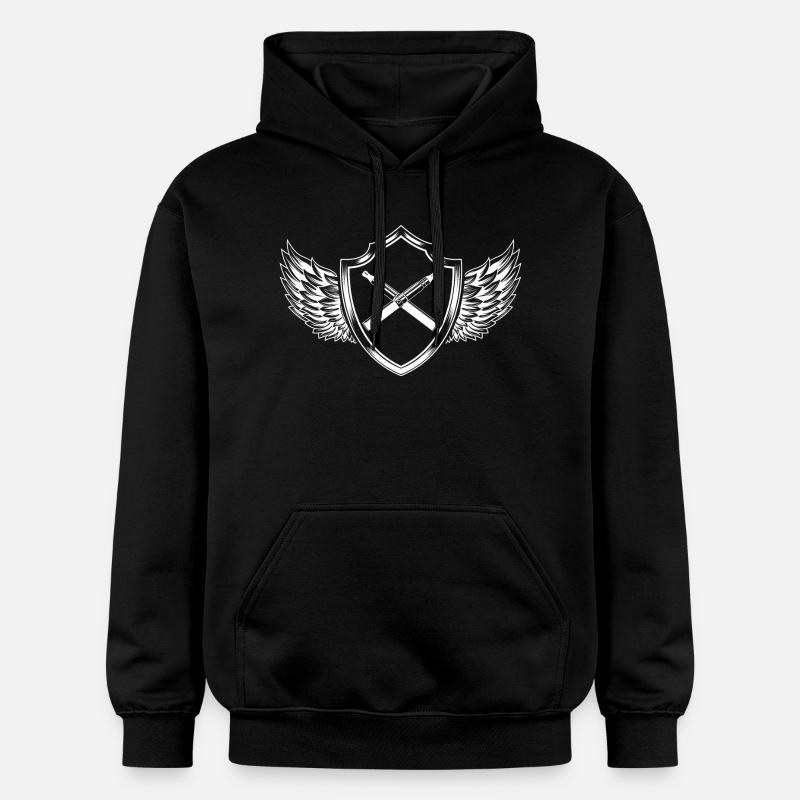 Écusson de l’e-cigarette - Sweat à capuche Softstyle® Gildan Unisexe - noir