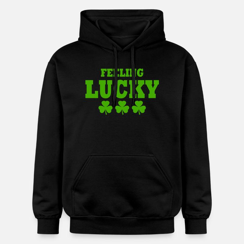 feeling lucky - Sweat à capuche Softstyle® Gildan Unisexe - noir