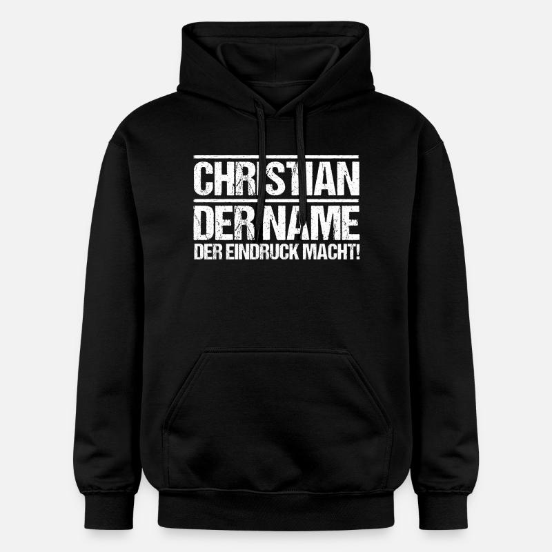 Prénom Chris Christian - Sweat à capuche Softstyle® Gildan Unisexe - noir