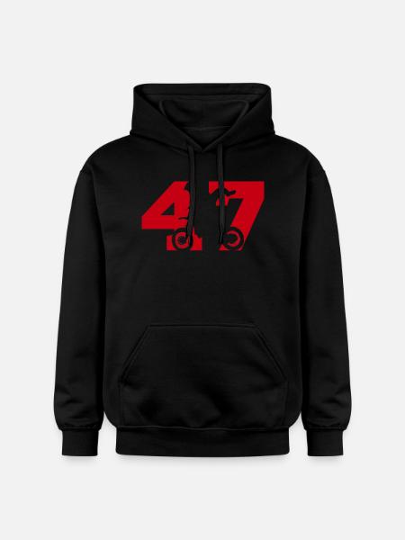 Moto 47 biker - Gildan Unisex Softstyle® Midweight Hoodie - black