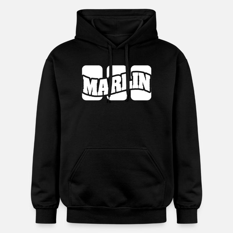 Nom Marlin - Sweat à capuche Softstyle® Gildan Unisexe - noir
