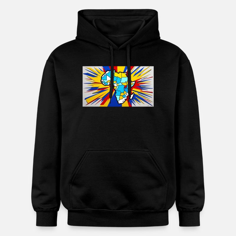 Couleur d Afrique - Sweat à capuche Softstyle® Gildan Unisexe - noir