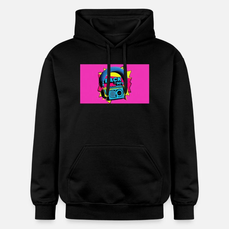 Back to 90's - Sweat à capuche Softstyle® Gildan Unisexe - noir