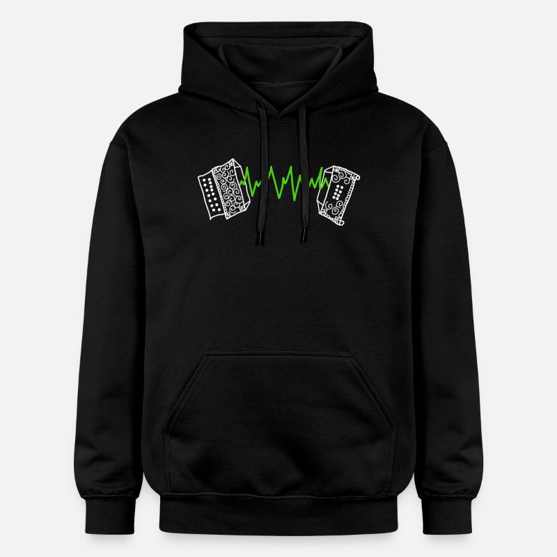 Accordeon - Sweat à capuche Softstyle® Gildan Unisexe - noir