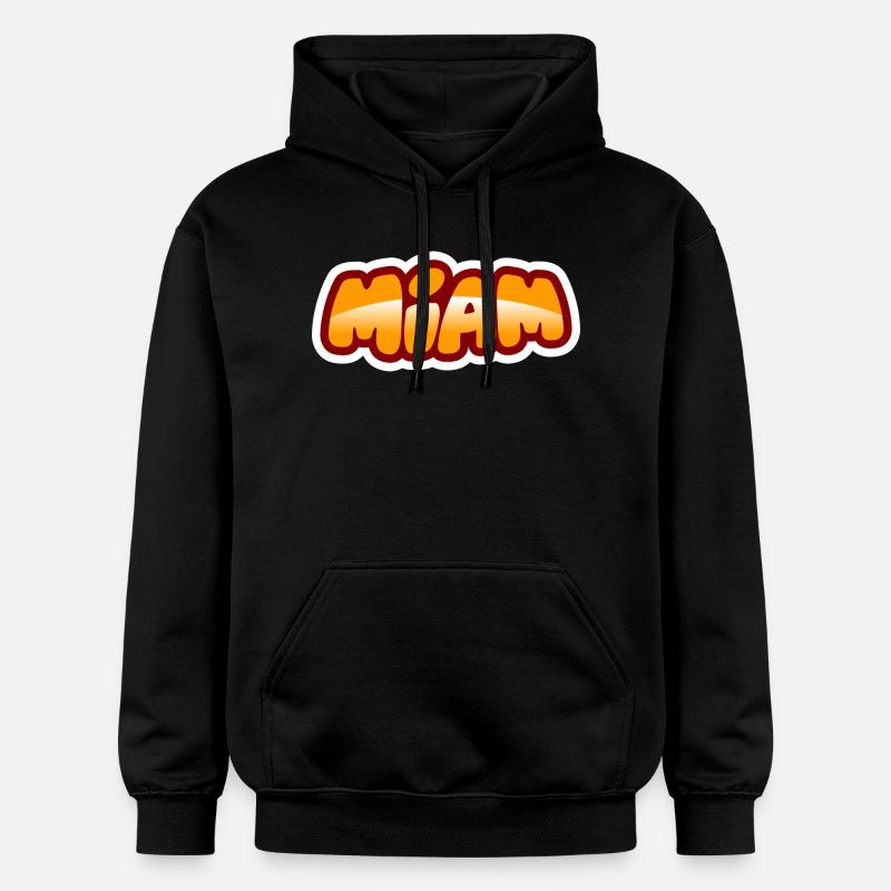 emoji expression miam.png - Sweat à capuche Softstyle® Gildan Unisexe - noir