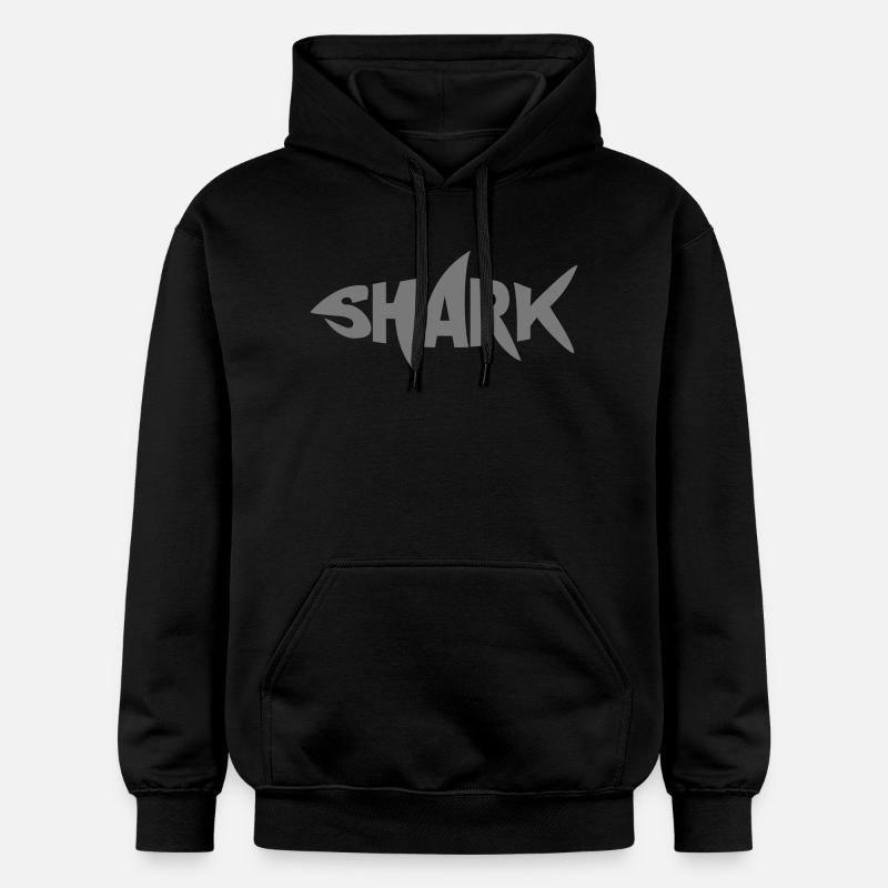 requin - Sweat à capuche Softstyle® Gildan Unisexe - noir