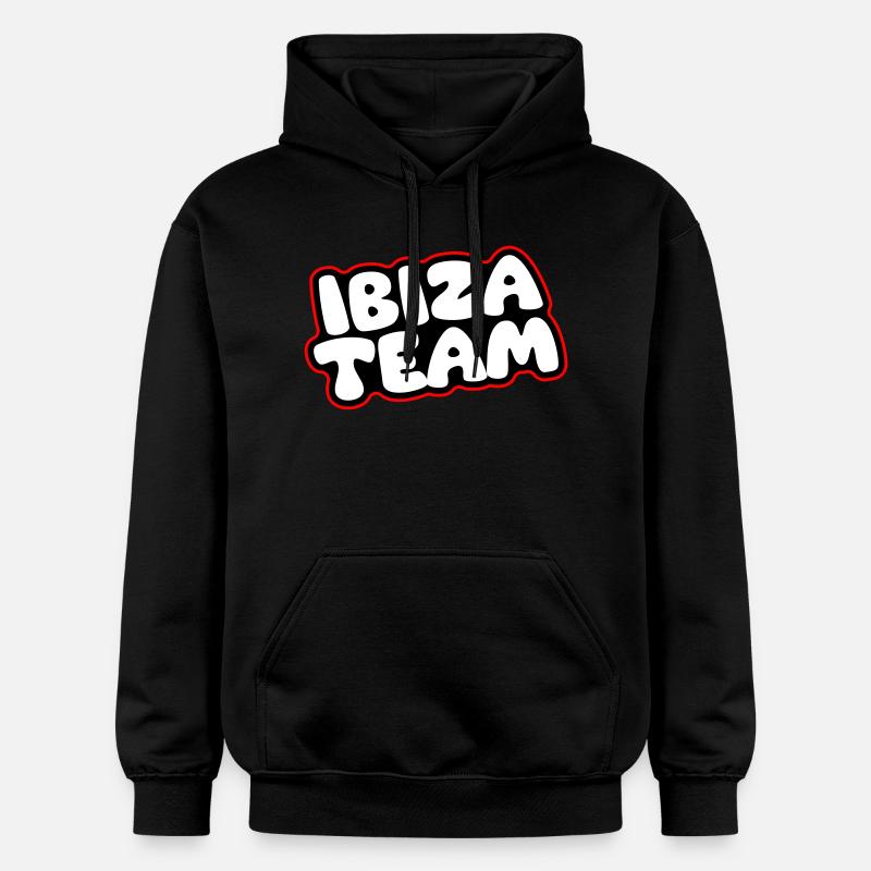 Équipe d’Ibiza - Sweat à capuche Softstyle® Gildan Unisexe - noir