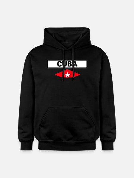 Kuba Karibik Geschenk - Gildan Unisex Softstyle® Midweight Hoodie - Schwarz
