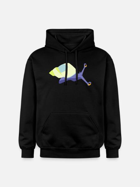 Snail violet - Gildan Unisex Softstyle® Midweight Hoodie - black