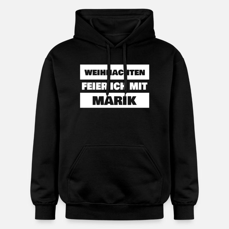 Marik - Sweat à capuche Softstyle® Gildan Unisexe - noir