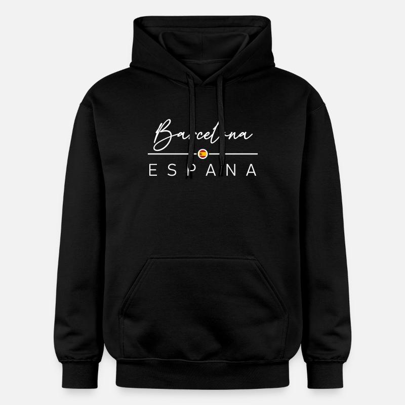 Spain - Barcelona - Spain - España - Gildan Unisex Softstyle® Midweight Hoodie - black