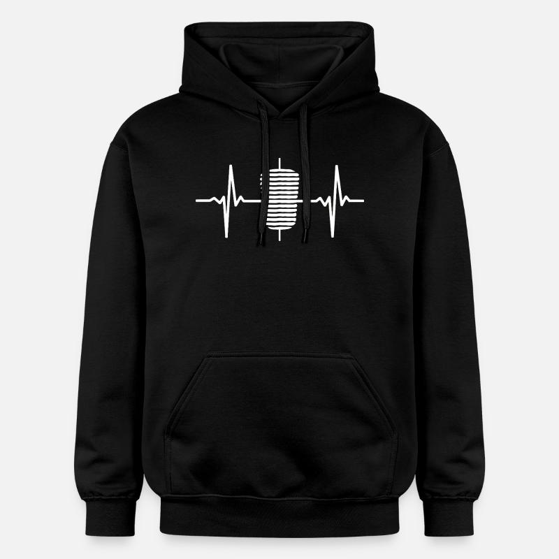 Döber Kebap Heartbeat Sharwama - Sweat à capuche Softstyle® Gildan Unisexe - noir