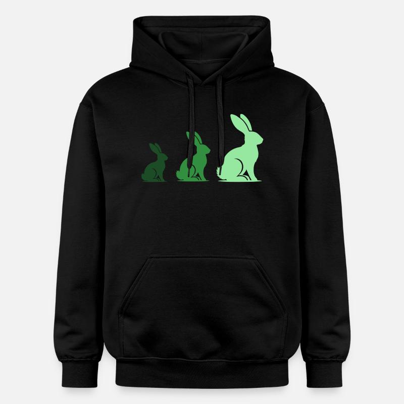 Lapin Lapin 3 - Sweat à capuche Softstyle® Gildan Unisexe - noir