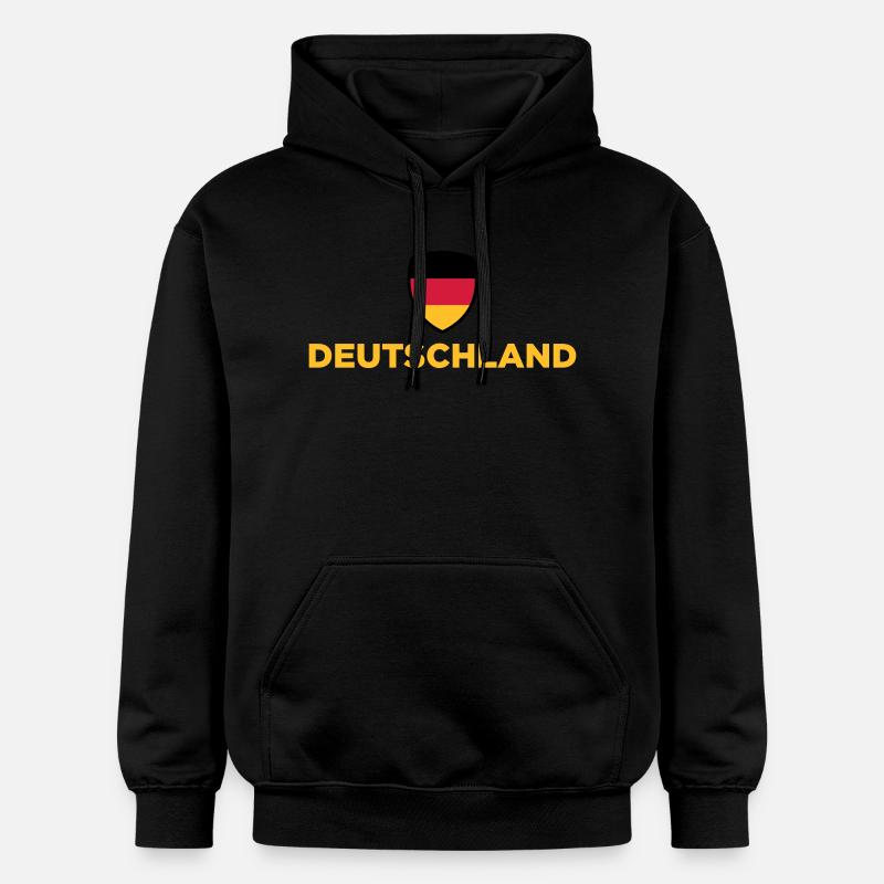Drapeau national de l’Allemagne - Sweat à capuche Softstyle® Gildan Unisexe - noir
