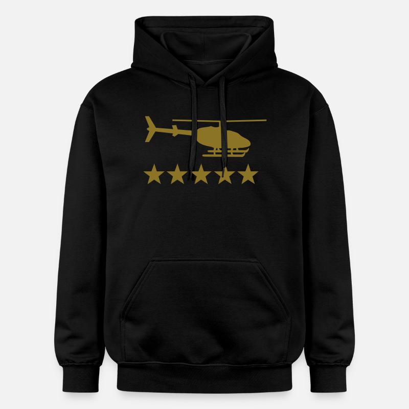 heli 5 star - Sweat à capuche Softstyle® Gildan Unisexe - noir