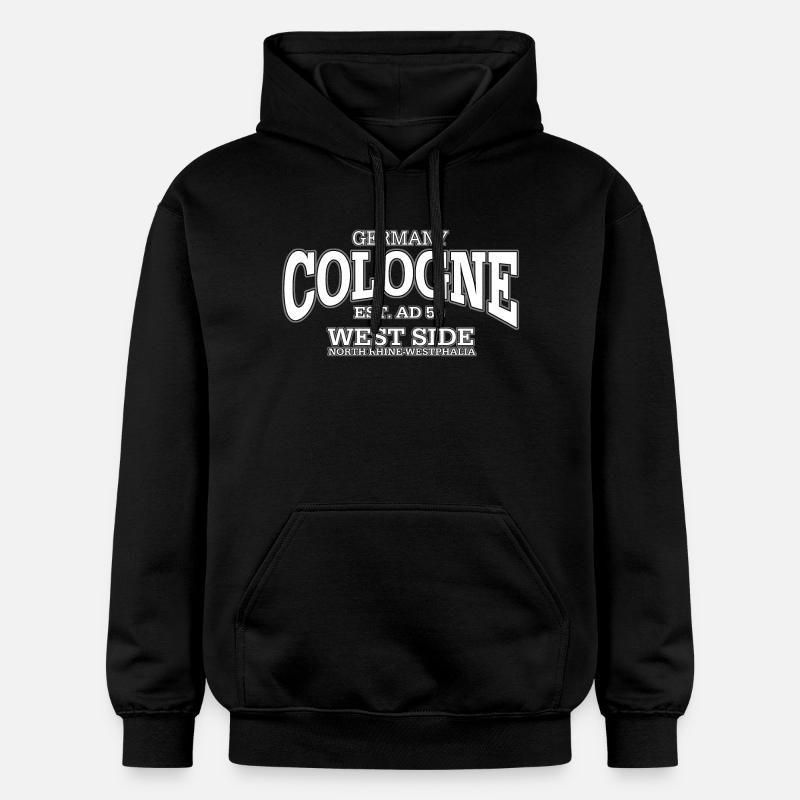 Cologne blanc - Sweat à capuche Softstyle® Gildan Unisexe - noir