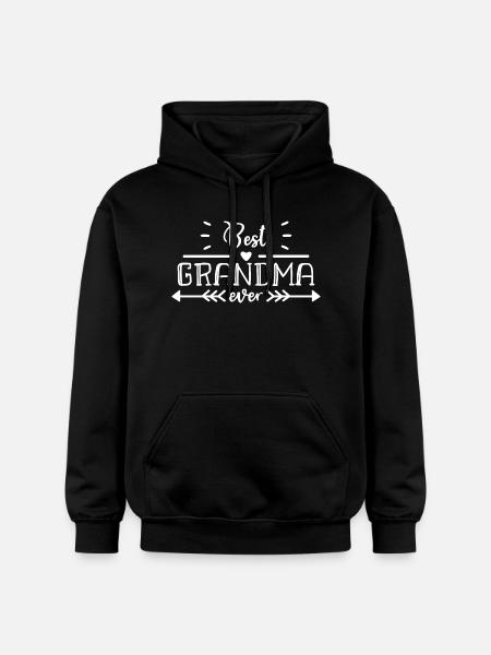 beste oma ter wereld decoratie van de kalligrafie - Gildan uniseks Softstyle® Midweight hoodie - zwart