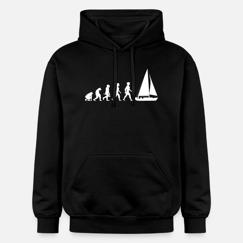 Voilier d'évolution voilier - Sweat à capuche Softstyle® Gildan Unisexe - noir