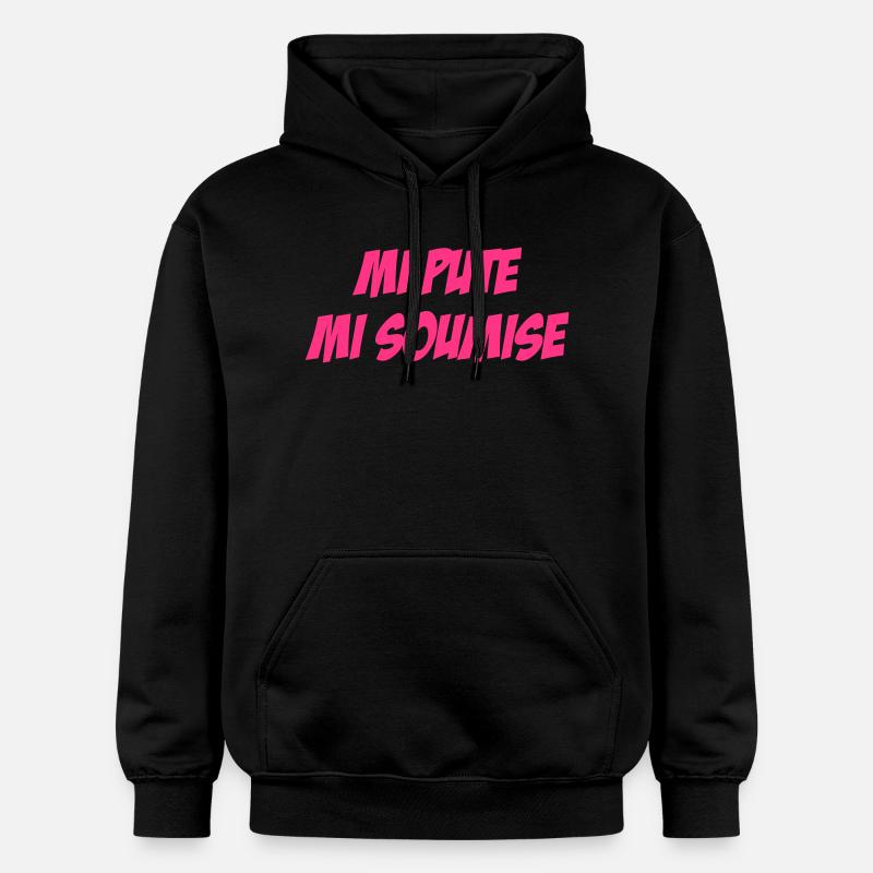 Mi Pute Mi Soumise - Sweat à capuche Softstyle® Gildan Unisexe - noir