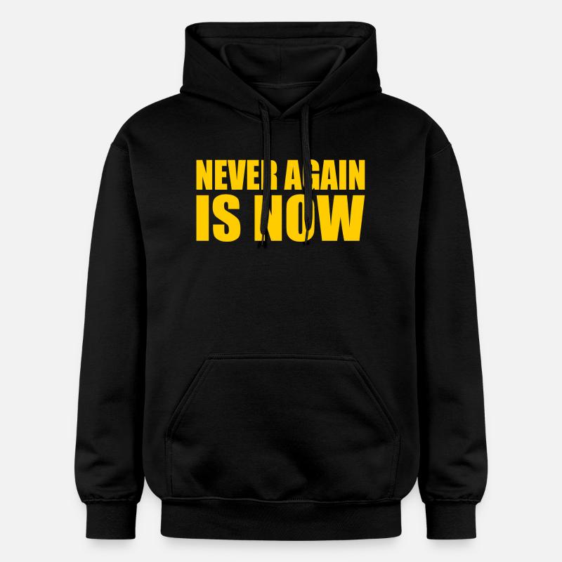 Never again is now - Sweat à capuche Softstyle® Gildan Unisexe - noir