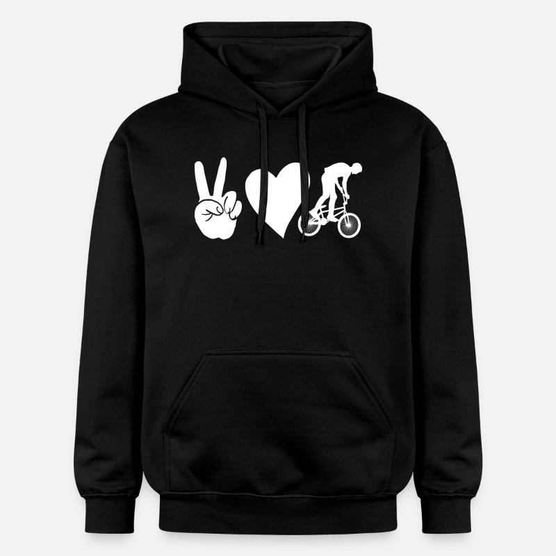 Vélo VTT - Sweat à capuche Softstyle® Gildan Unisexe - noir