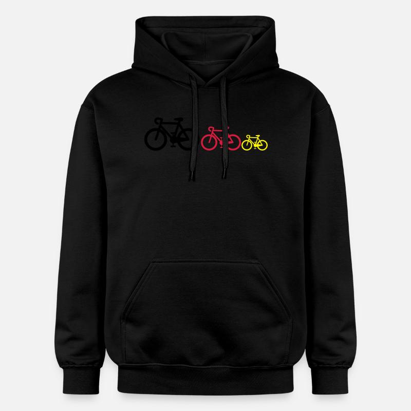 Noir-rouge-or - Sweat à capuche Softstyle® Gildan Unisexe - noir