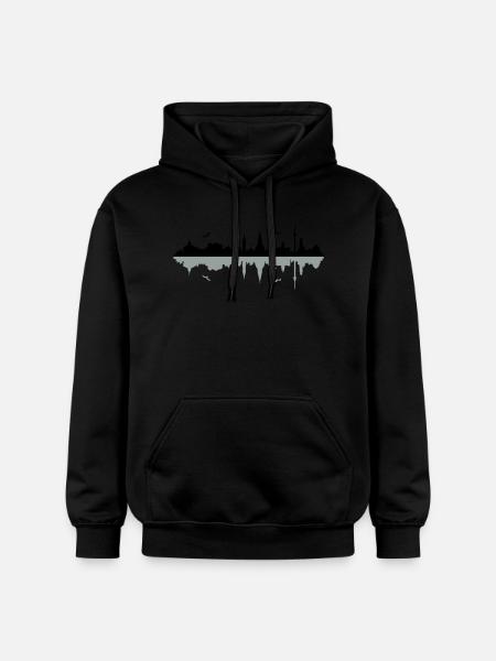 Skyline Kiel - Gildan Unisex Softstyle® Midweight Hoodie - Schwarz