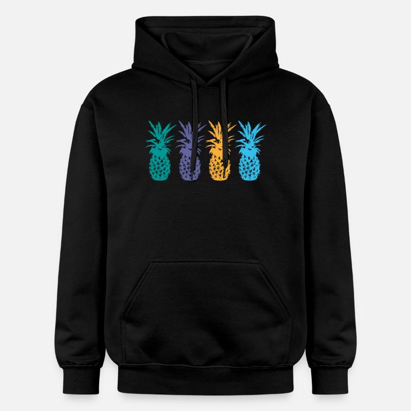 ananas - Sweat à capuche Softstyle® Gildan Unisexe - noir
