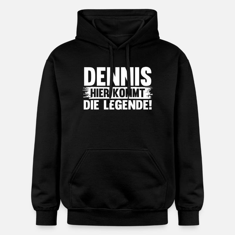 Prénom Dennis - Sweat à capuche Softstyle® Gildan Unisexe - noir
