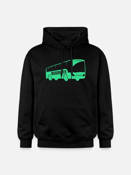 Bus Bus Driving 1 - Gildan Unisex Softstyle® Midweight Hoodie - black